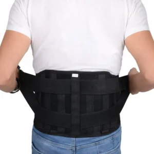 Magnetic Lumbar Support Belt حزام دعم أسفل الظهر المغناطيسي المرن لتخفيف آلام الفقرات القطنية