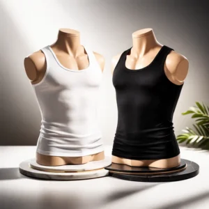 men-body-shaper-vest-black-white Men Body Shaper Vest مشد جسم رجالي لإطلالة متناسقة