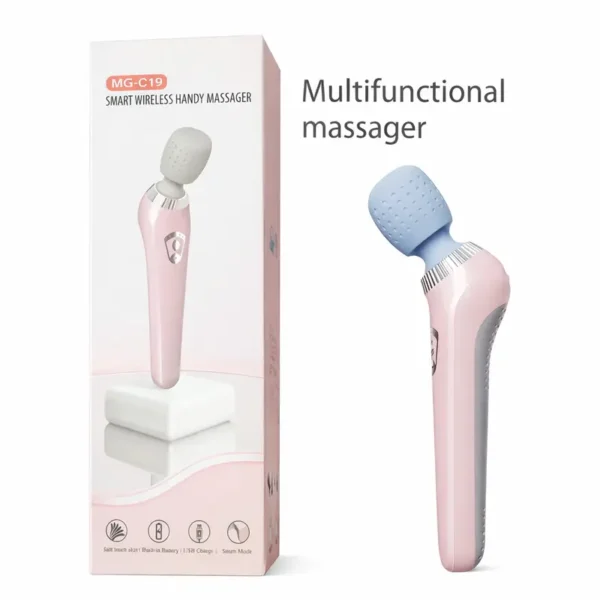 mg-c19-smart-wireless-handy-massager-box-multifunction MG-C19 Smart Wireless Handy Massager جهاز مساج هزاز ذكي لاسلكي للاسترخاء وتخفيف التوتر العضلي
