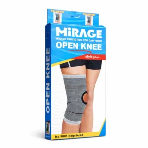 open-patella-knee-sleeve-mirage-box Open Patella Knee ركبة شراب مفتوحة لدعم مفصل الركبة