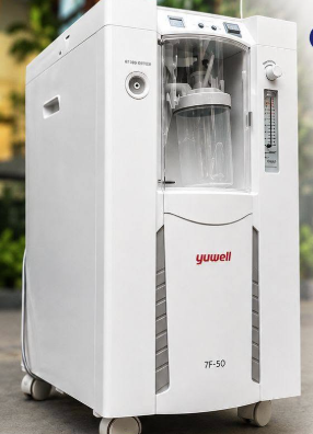 جهاز مولد الأكسجين الطبي المنزلي المتطور Yuwell 5 لتر (طراز 7F-5)